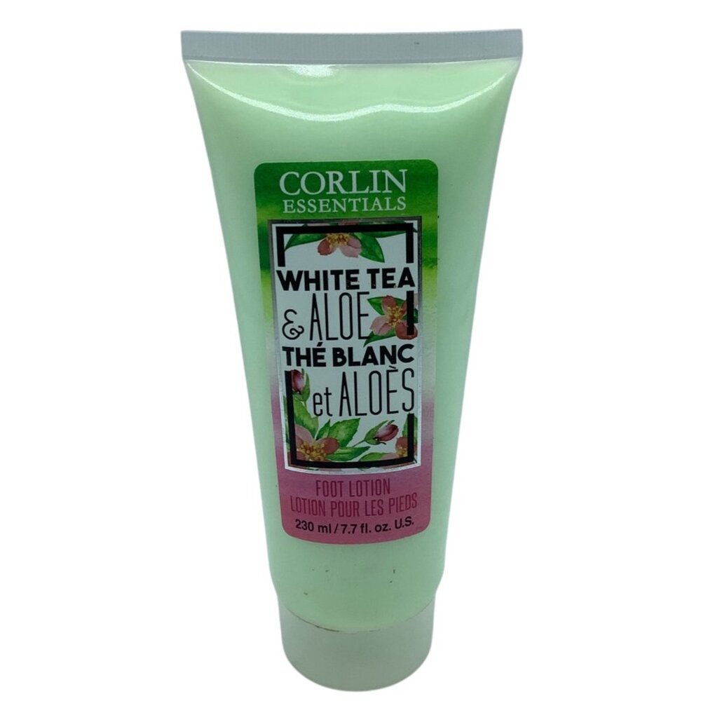 Corlin Essentials White Tea & Aloe Foot Lotion 7.7 Fl Oz NEW Sealed